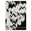 tapis de tapis patchwork en gros noir et blanc en noir et blanc